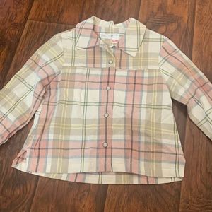 4/5t Zara snap up shirt/jacket. Thick material. Breast pockets. NWT